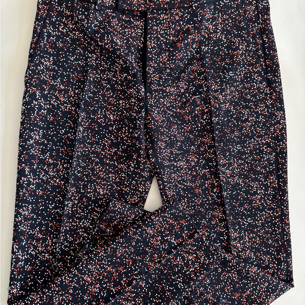 Dior Men's Dress Pants - Navy with Red and White Speckles